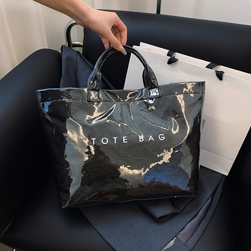 🥰 50 % de réduction Vente du Nouvel An 🎀 Sac fourre-tout rétro avec imprimé lettres pour femmes