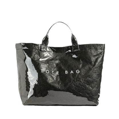 🥰 50 % de réduction Vente du Nouvel An 🎀 Sac fourre-tout rétro avec imprimé lettres pour femmes