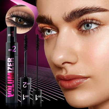 Mascara à double usage pour cils longs et épais