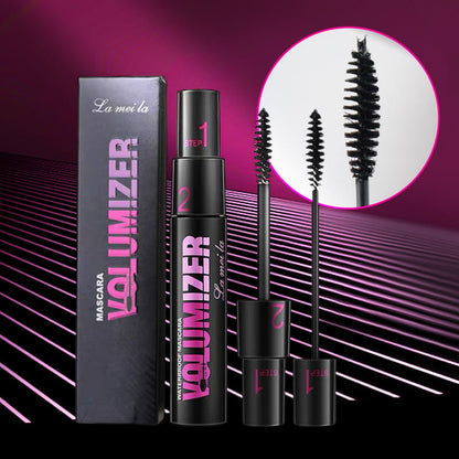 Mascara à double usage pour cils longs et épais