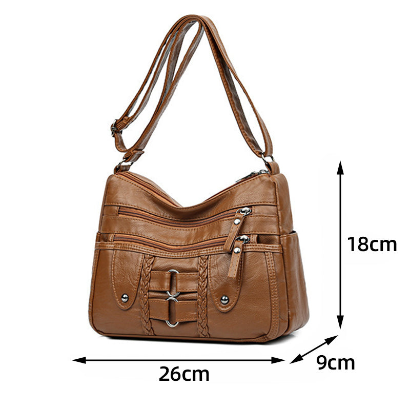 Sac doux vintage en cuir PU pour femmes