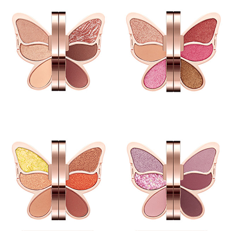 🦋💄6 couleurs de fard à paupières Lucky Butterfly