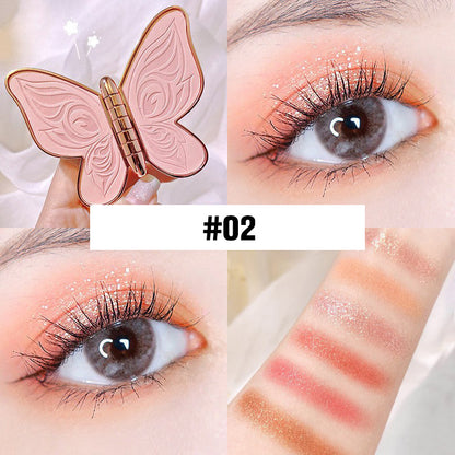 🦋💄6 couleurs de fard à paupières Lucky Butterfly