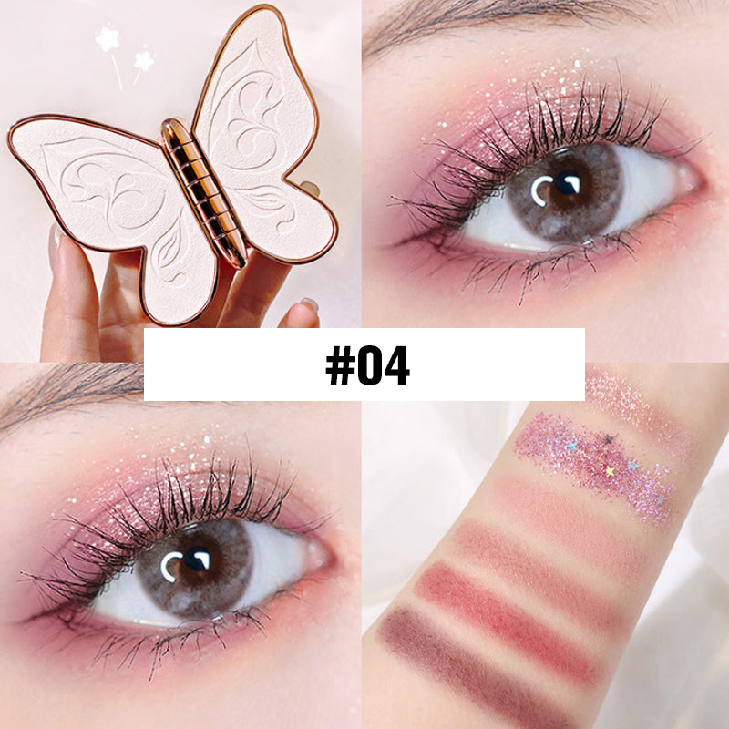 🦋💄6 couleurs de fard à paupières Lucky Butterfly