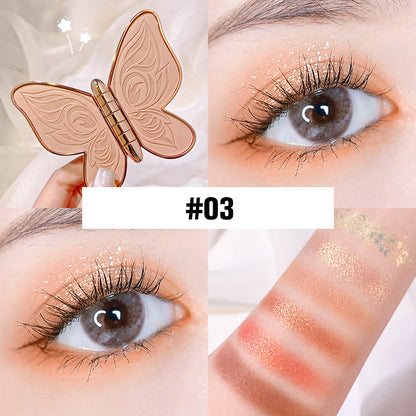 🦋💄6 couleurs de fard à paupières Lucky Butterfly