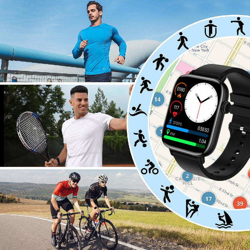 Montre connectée de sport Bluetooth élégante et multifonctionnelle