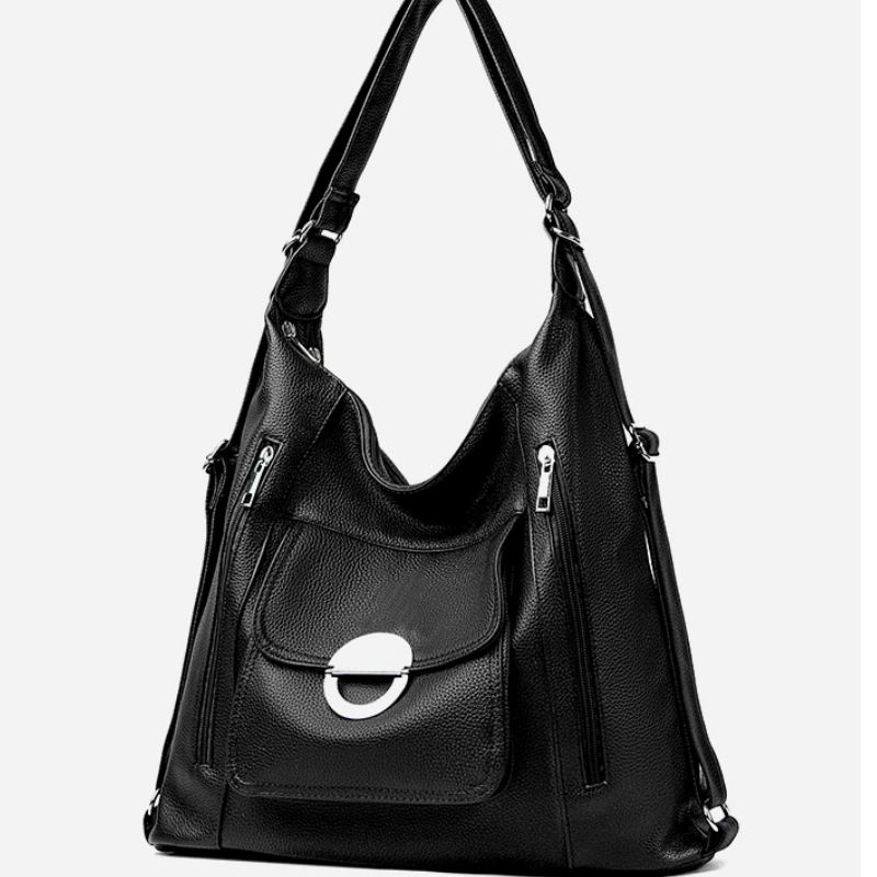 Sac convertible élégant en cuir PU pour femme avec plusieurs poches