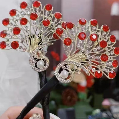 💥🦚Fashion Vintage Peacock Hair Accessories💕