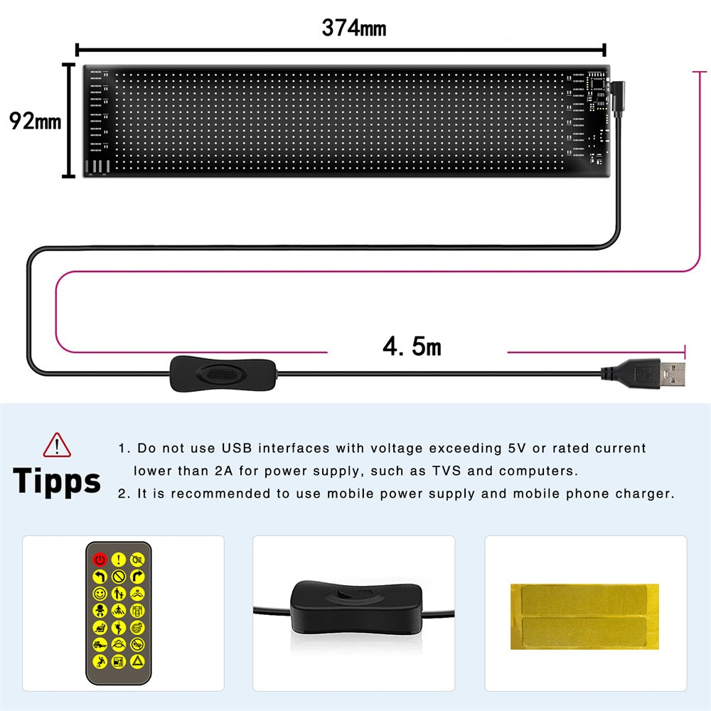 Car Window LED Screen